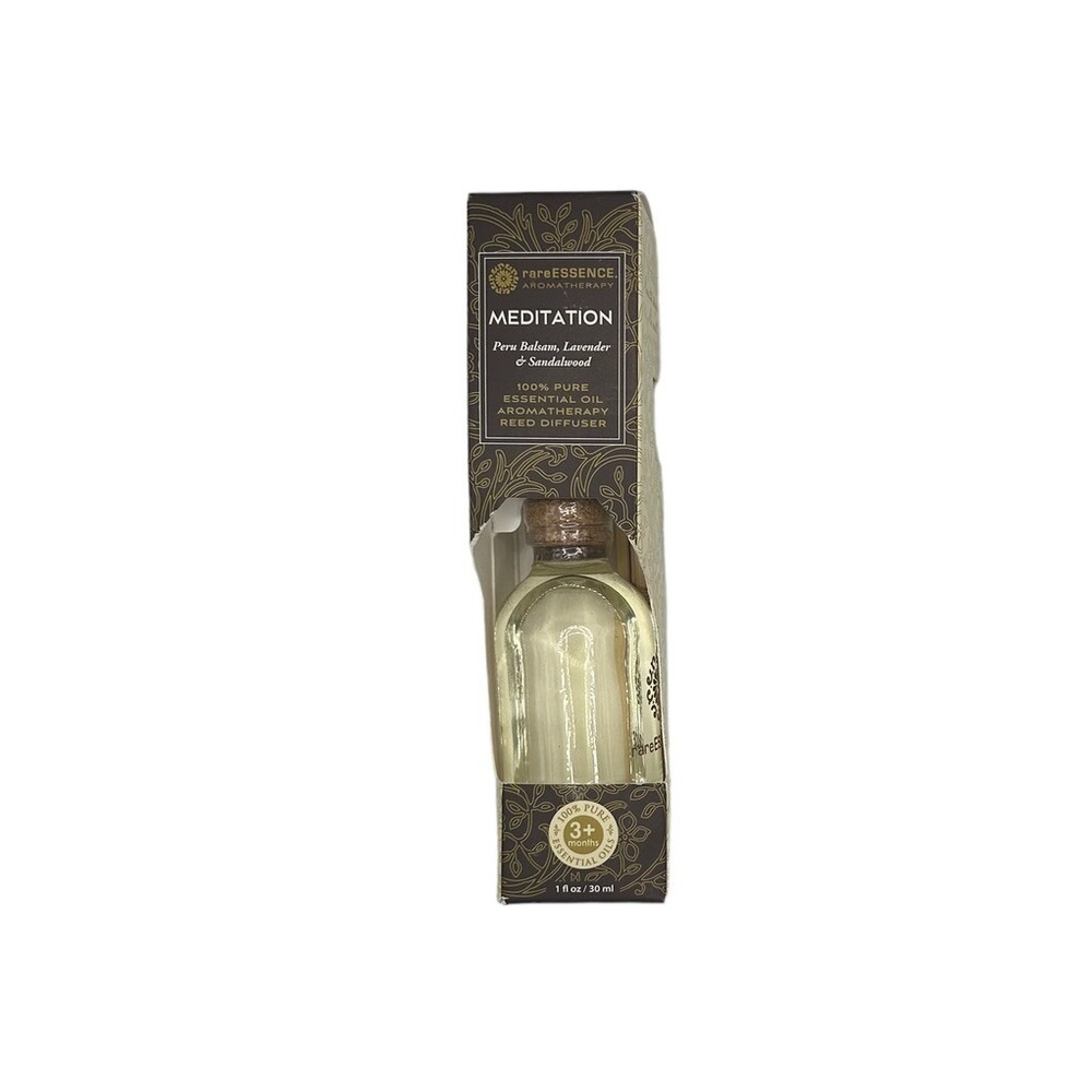 rareESSENCE, 100% Pure Essential Oil - Meditation - Reed Diffuser, 1 fl.oz. NEW